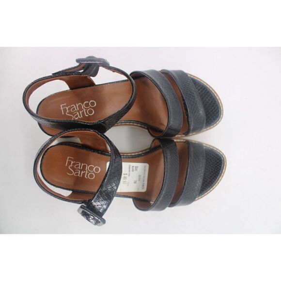 Franco Sarto Womens Colton Strapped Sandals Black Size: 7M - Picture 10 of 11